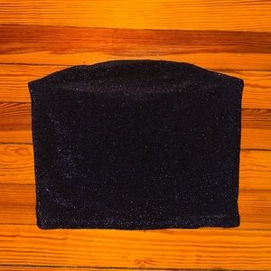 Sparkly Blue Tube Top